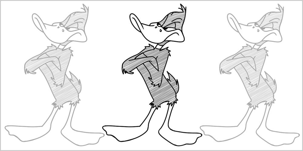 daffy duck cartoon drawing lesson
