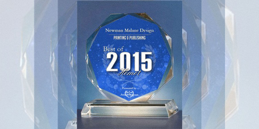 feature image malane newman design wins award for Best of Hemet in Printing & Publishing 2015
