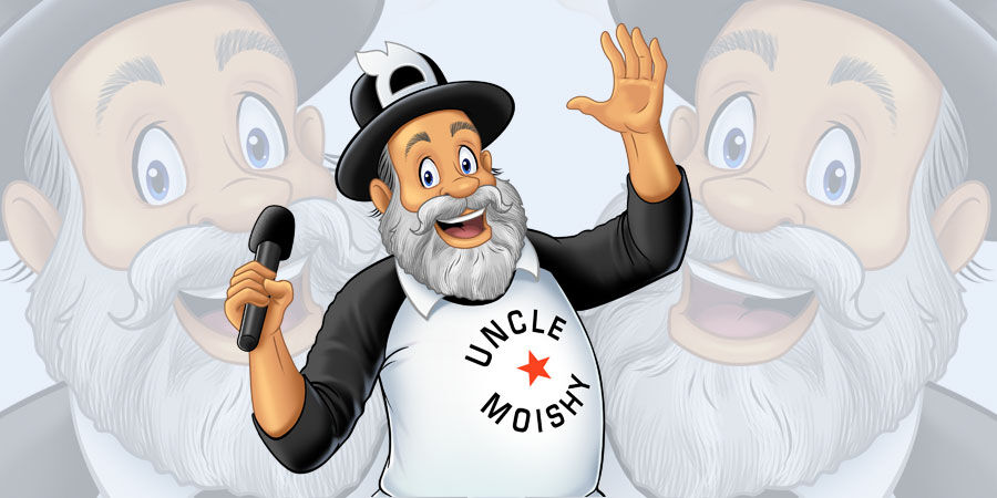 new uncle moishy branding by freelance cartoonist malane newman