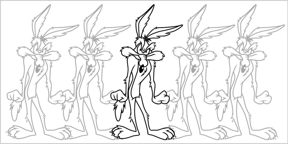 wile e coyote cartoon drawing lesson