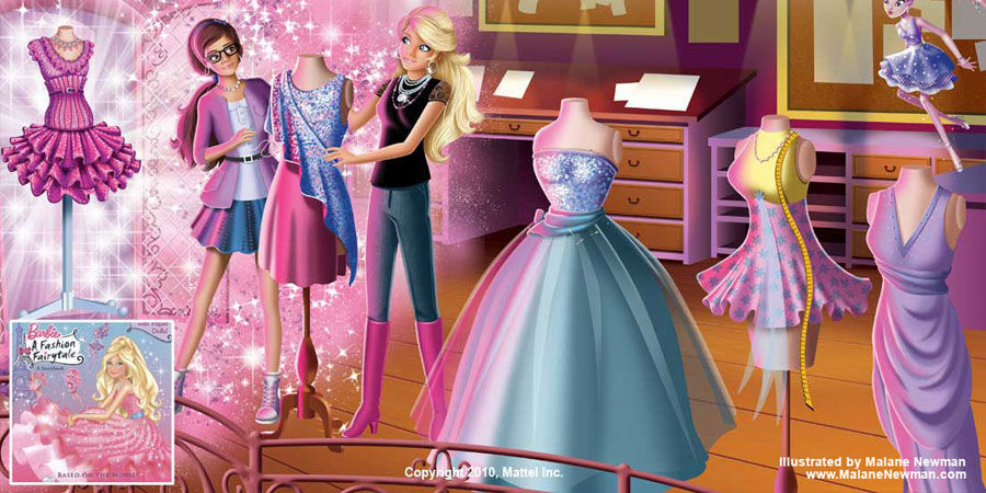 barbie feature image for my work as colorist on barbie childrens book